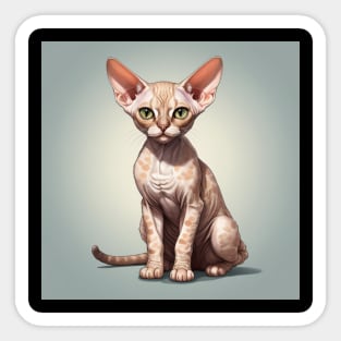 DEVON REX CAT Sticker